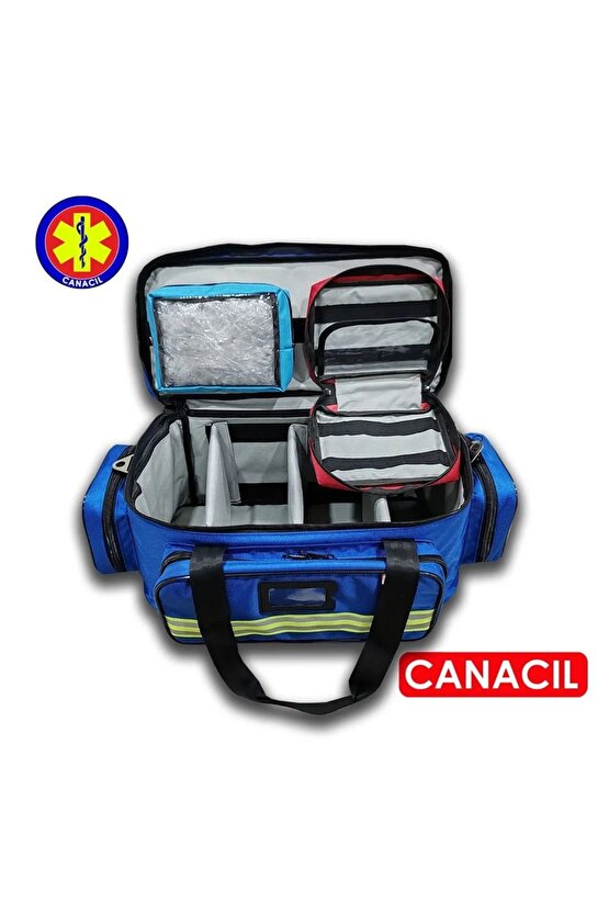 63 Cm Travma Çantası - Saks Mavi - CANACIL - MAHİR Serisi