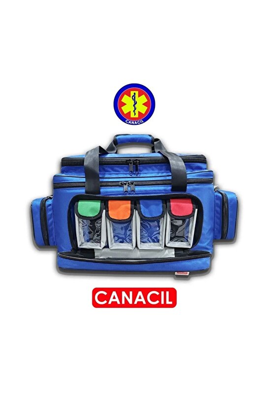 63 Cm Travma Çantası - Saks Mavi - CANACIL - MAHİR Serisi