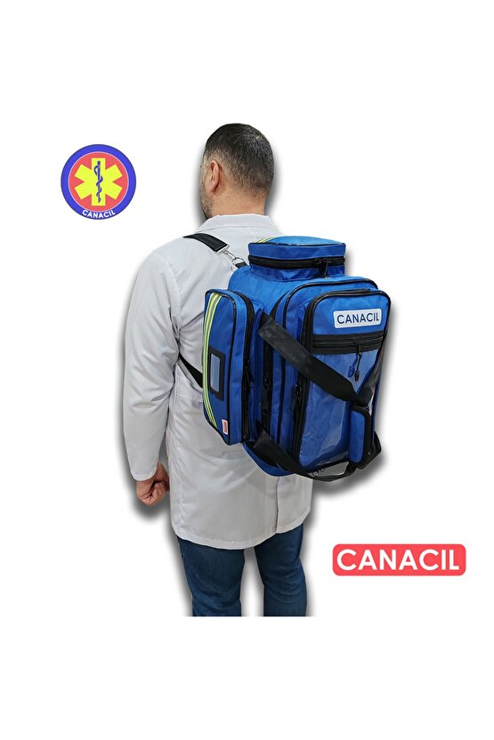 63 Cm Travma Çantası - Saks Mavi - CANACIL - MAHİR Serisi