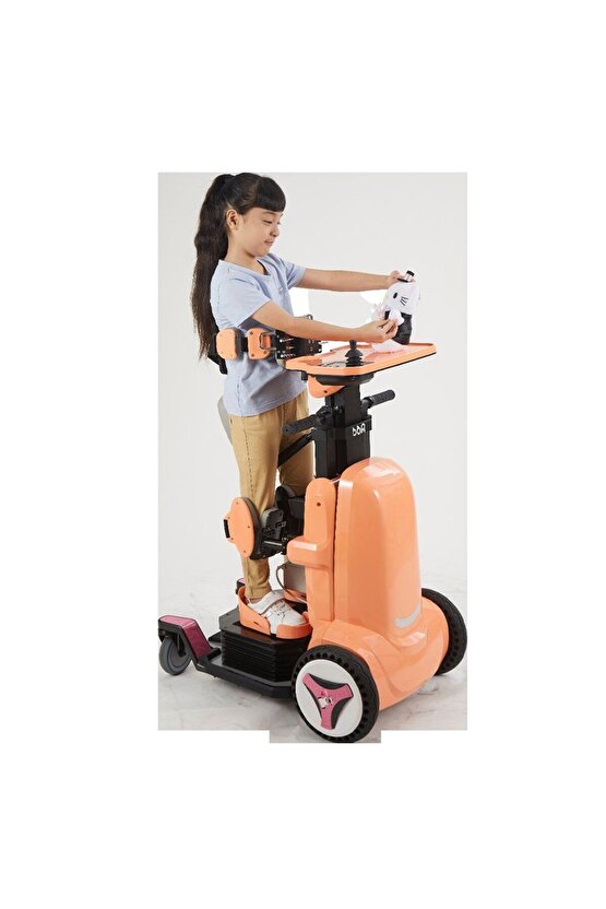 Robooter Pediatrik Akülü Tekerlekli Sandalye Pembe