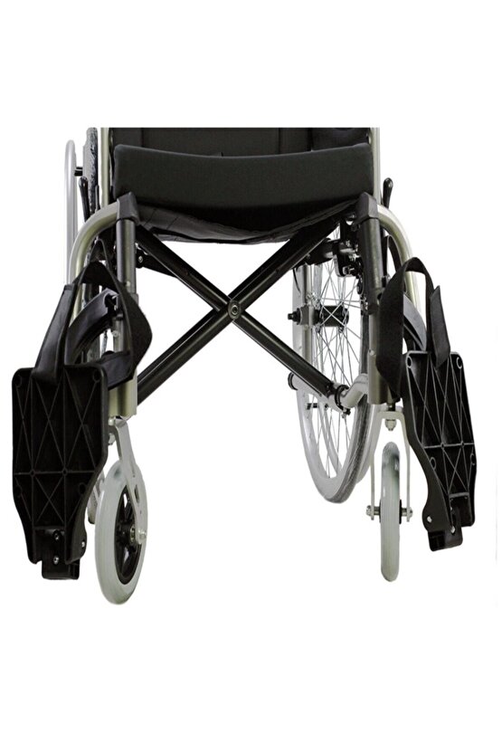 P957 Alüminyum Hafif Hasta Engelli Refakatçi Tekerlekli Sandalye 50 Cm