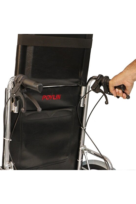 P615 Özellikli Hasta Tekerlekli Sandalye + Ağrı Bandı