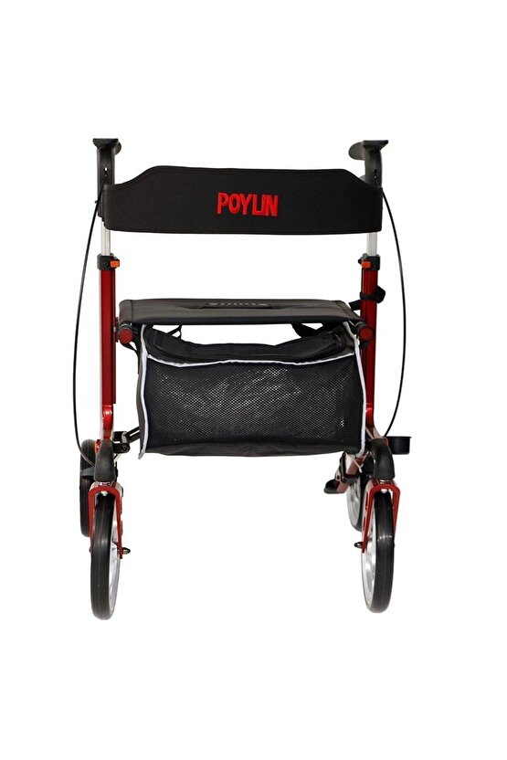 Poylin P888 Ultra Lüks Rollatör Kırmızı