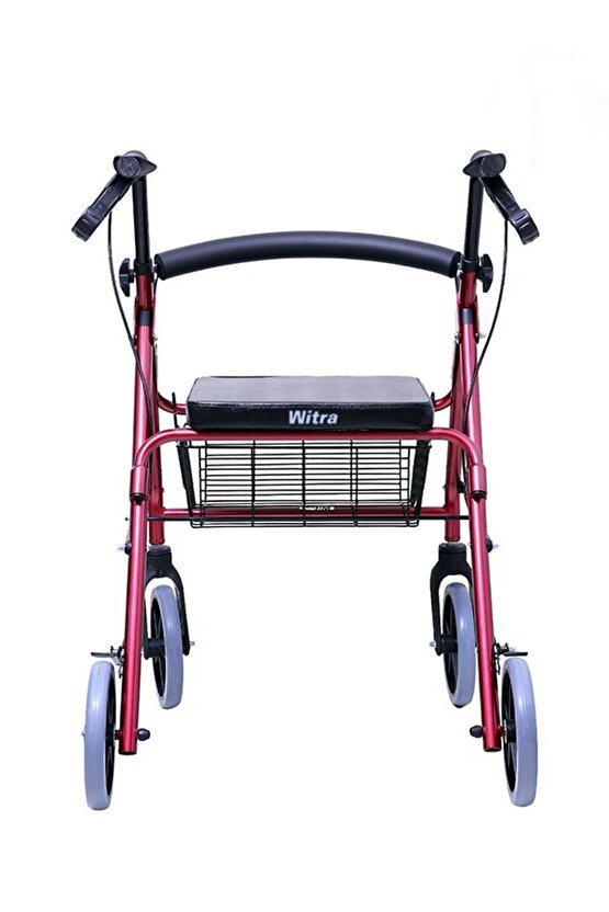 Alüminyum sepetli tekerlekli rollator