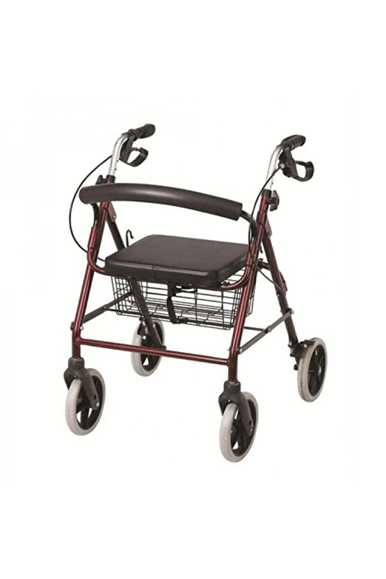 Witra Tekerlekli Rollatör Hasta Yürüteçi 4 Ayaklı Oturaklı Frenli rolatör walker wolker w501