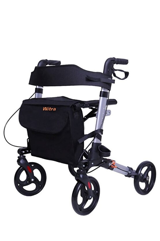 Alüminyum Katlanabilir Lüks Rollator Walker Yürüteç
