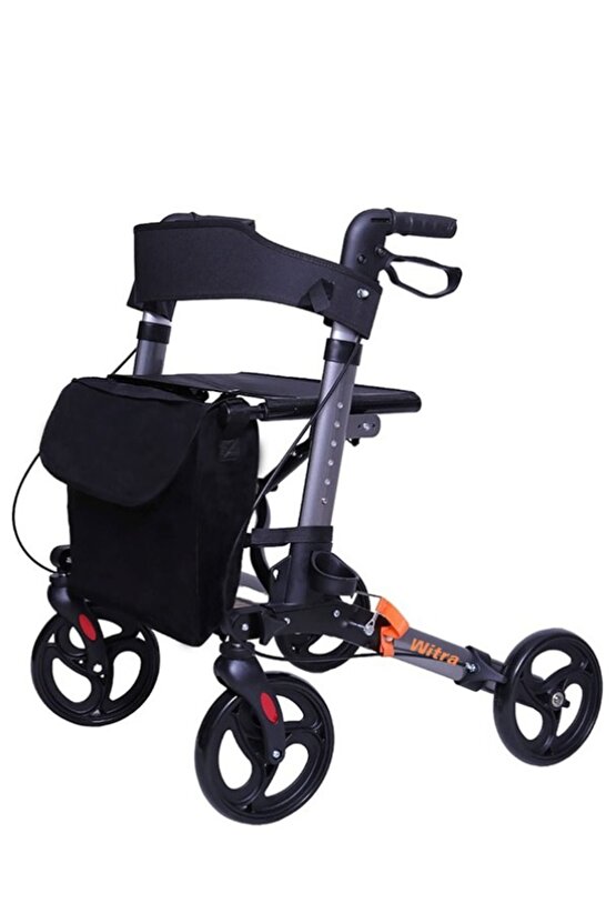 Alüminyum Katlanabilir Lüks Rollator Walker Yürüteç