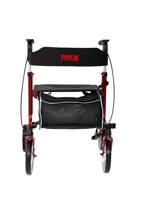 Poylin P888 Ultra Lüks Rollatör Kırmızı