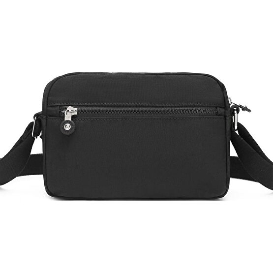 Smart Bags Kadın Postacı Çantası Krinkıl Kumaş 3166 Siyah