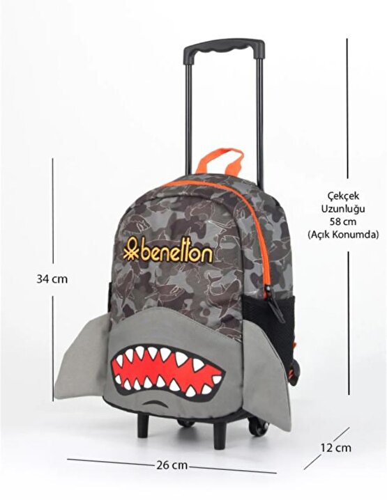 United Colors Of Benetton Çekçekli Anaokulu Çantası 76002