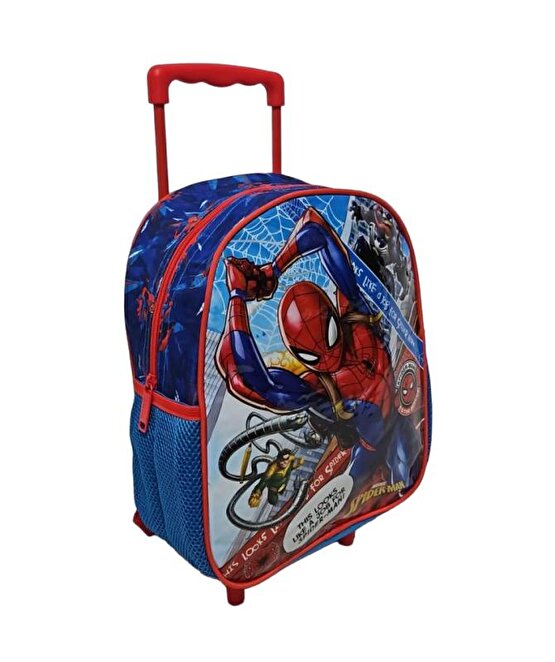 Spiderman Çekçekli Anaokulu Çantası 