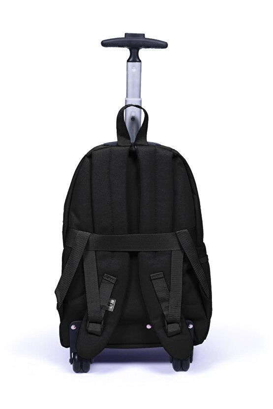 Coral High Sport Siyah Dört Bölmeli USB’li Çekçekli Sırt Çantası 