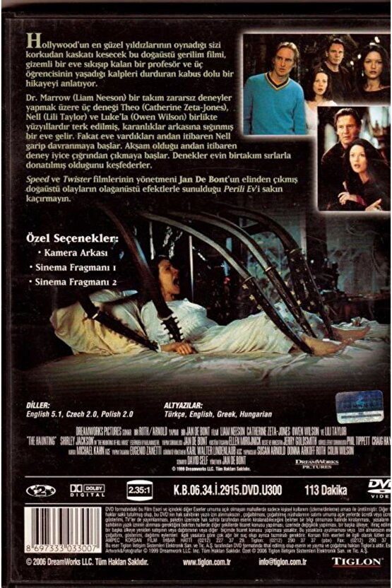 Perili Ev ( The Haunting ) DVD Türkçe Altyazı