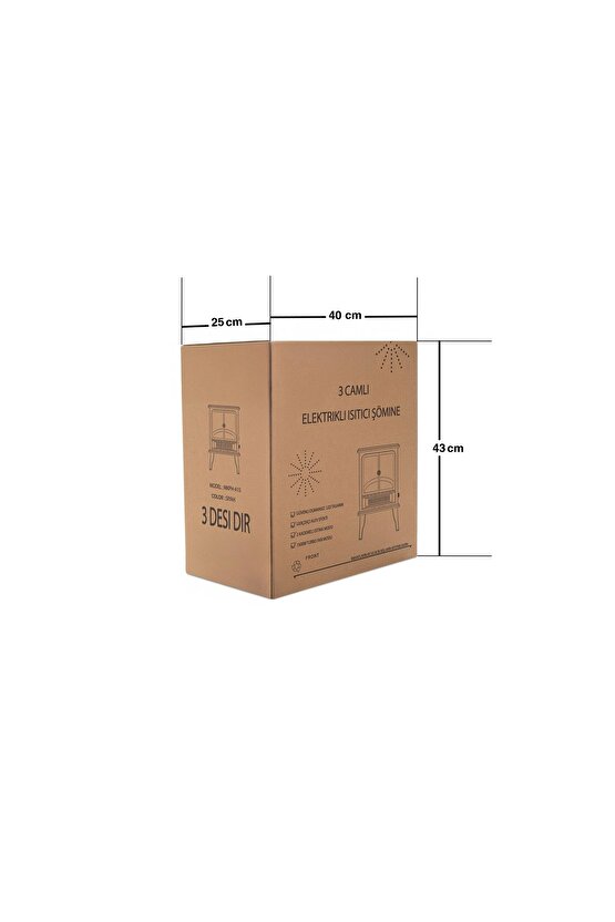 ELEKTRİKLİ ŞÖMİNE 1500 W 2 KADEMELİ ELEKTRİKLİ SOBA LEDLİ ATEŞ EFEKTLİ ŞÖMİNE BACASIZ ŞÖMİNE