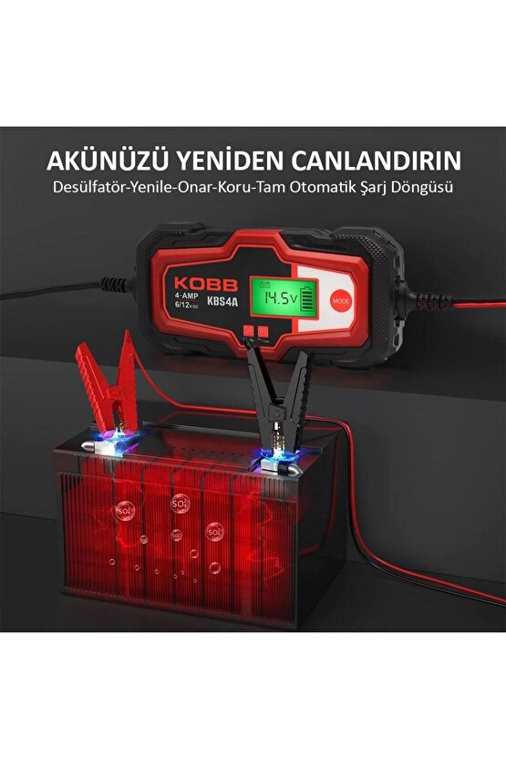 Kbs4a 612v 120a Dijital Akü Şarj  Akü Bakım  Desülfatör Ve Power Supply
