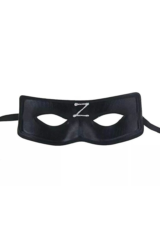 Zorro Maskesi Arkadan Lastikli Z Baskılı