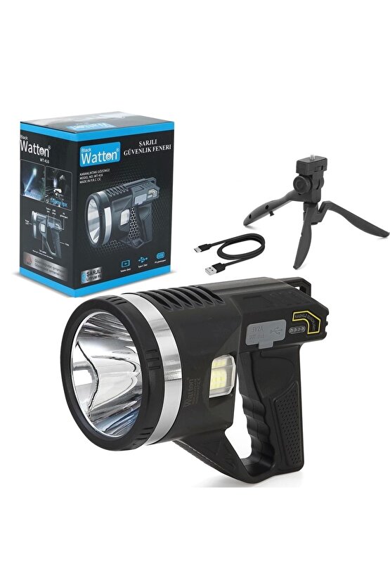 Tripod Şarjlı Güvenlik Feneri  Wt-416