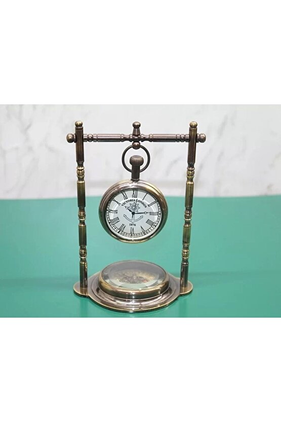 Pirinç Masa Üstü Saat 16194