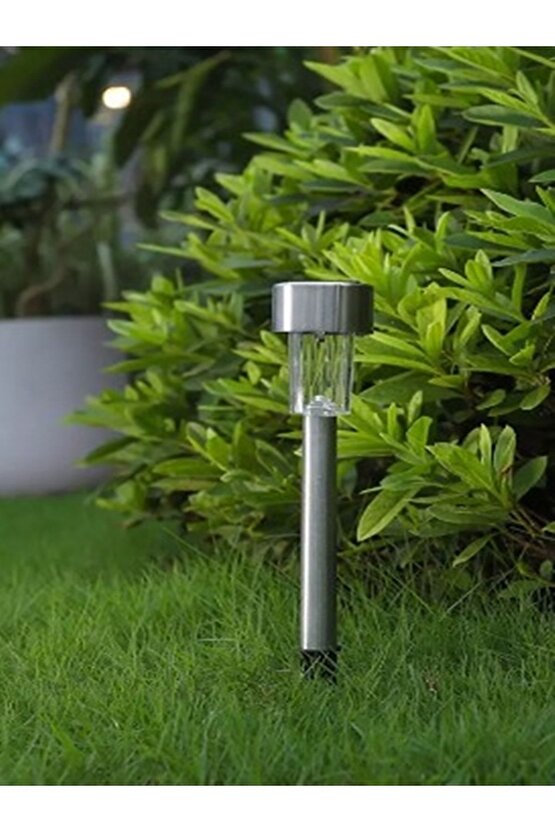 Güneş Enerjili Bahçe Lambası Plastik Saplama 5 Lu Set