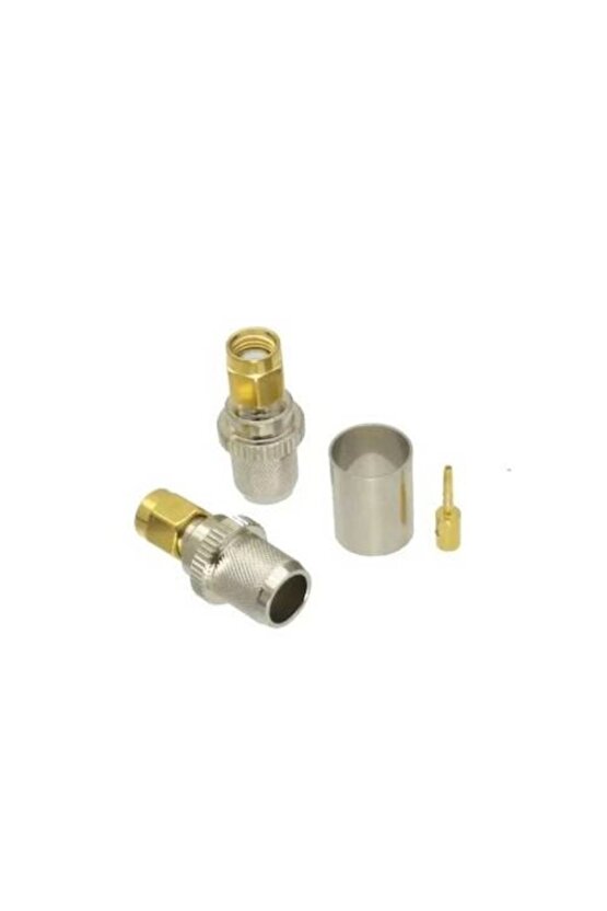 Rp Sma Erkek (male) Sıkmalı Rf Konnektör (helıum Konnektör) (lmr 400, Tzc 500, Rg 8 Ile Uyumlu)