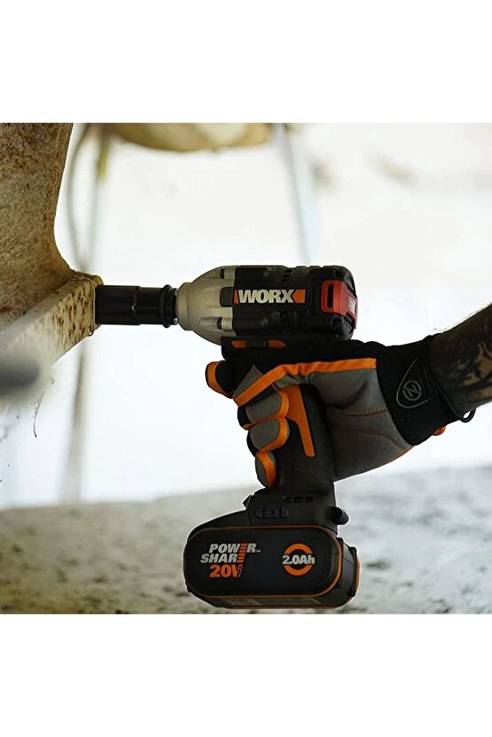 Wx272.9 20volt 300nm Kömürsüz Profesyonel Somun Sıkma (AKÜ DAHİL DEĞİLDİR)