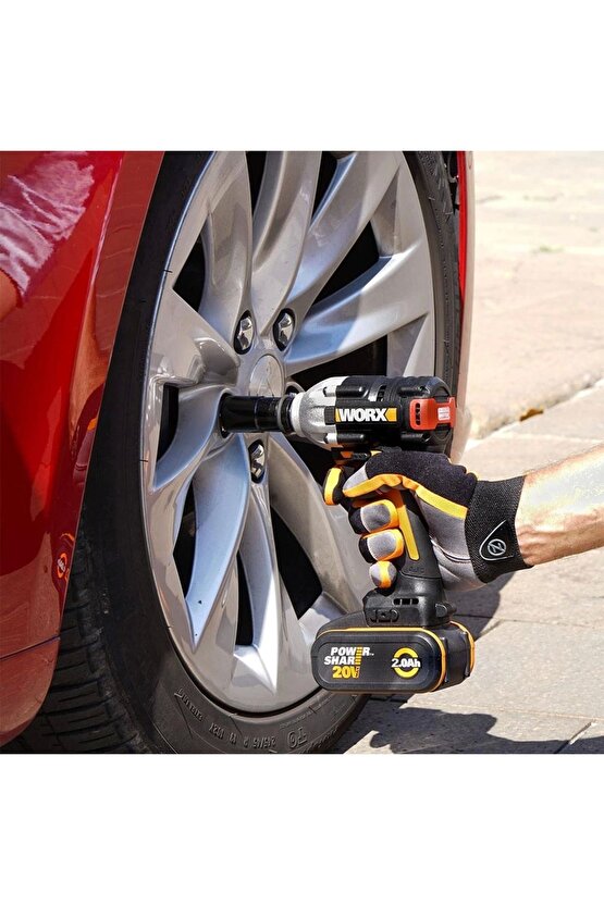 Wx272.9 20volt 300nm Kömürsüz Profesyonel Somun Sıkma (AKÜ DAHİL DEĞİLDİR)