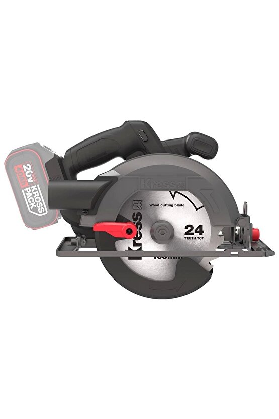 Kue12.9 20volt 165mm Kömürsüz Profesyonel Daire Testere (AKÜ DAHİL DEĞİLDİR)