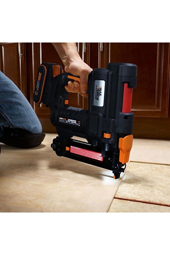Wx844 20volt2.0ah Li-ion 16-40mm Profesyonel Şarjlı Zımba Makinesi 2700 Adet Yedek Zımba