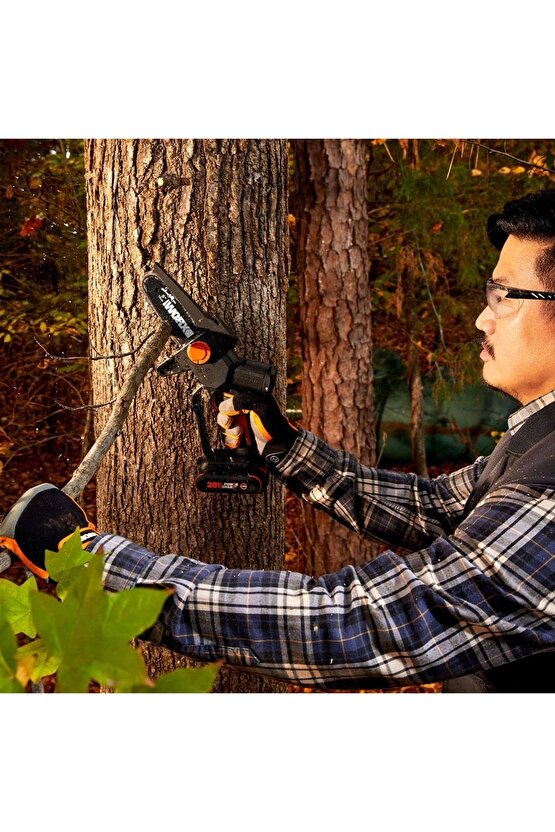 Wg325e 20volt 2.0ah Li-ion 12cm Profesyonel Şarjlı Kömürsüz Zincirli Testere
