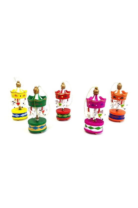 Mini Ahşap 6lı Atli Karinca