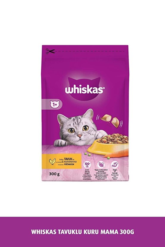 Tavuklu Sebzeli Kuru Kedi Maması 300 gr