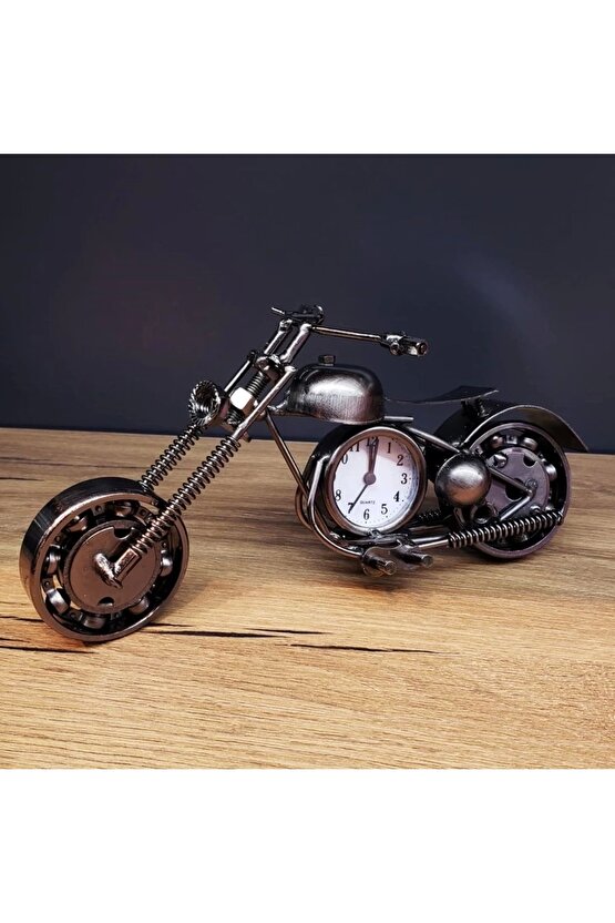 Masaüstü Dekoratif Metal Motor Saat