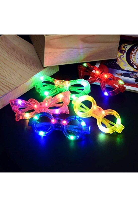 Led Işıklı Karışık 6 Model Yanar Söner Parti Gözlüğü 12 Adet