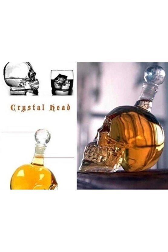 Crystal Head Kuru Kafa Cam Şişe 350 Ml