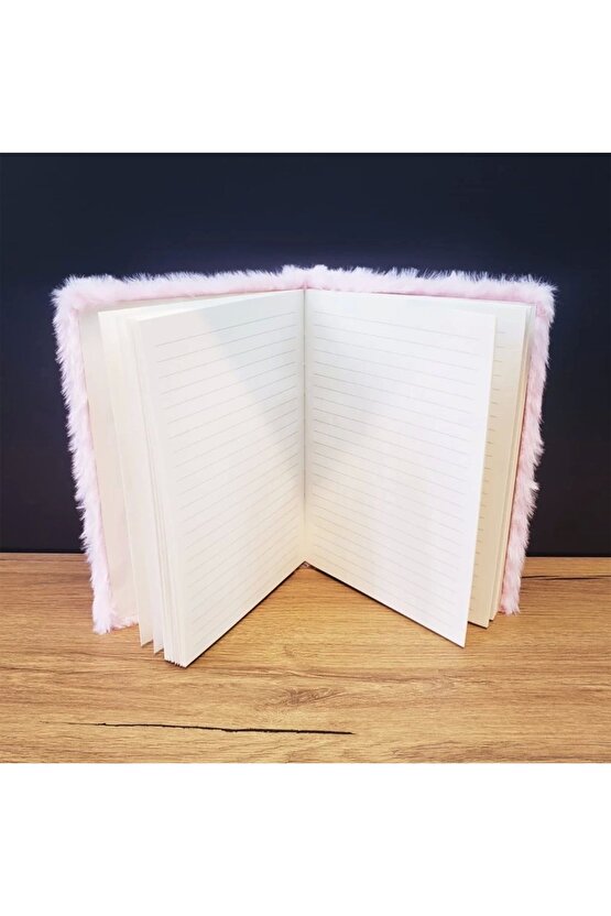 Love Tasarımlı Peluş Defter