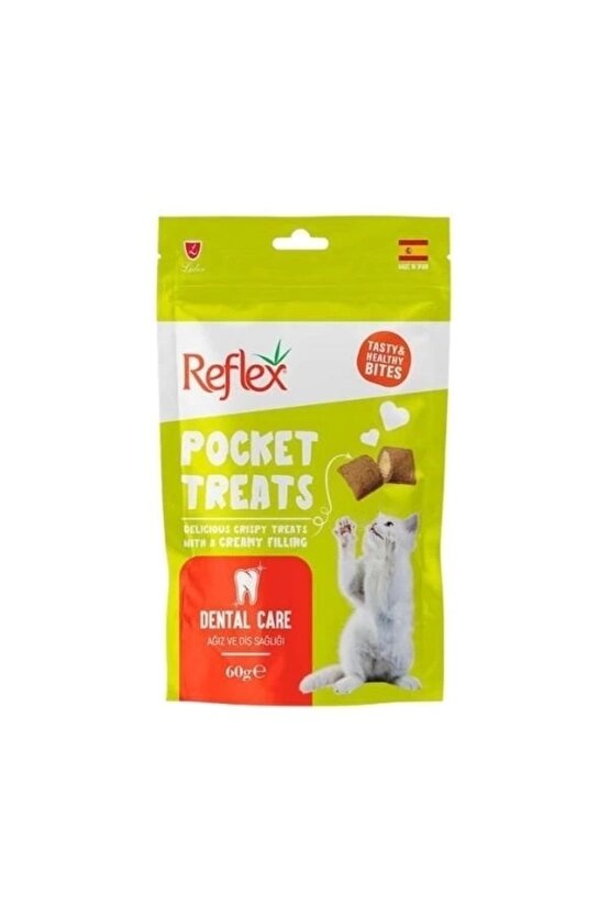Pocket Treats Ağız Ve Diş Sağlığı Destekleyici Kedi Ödül Maması 60 gr