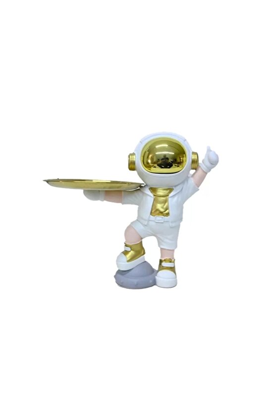Dekoratif Uzay Astronot Servis Tabaklı