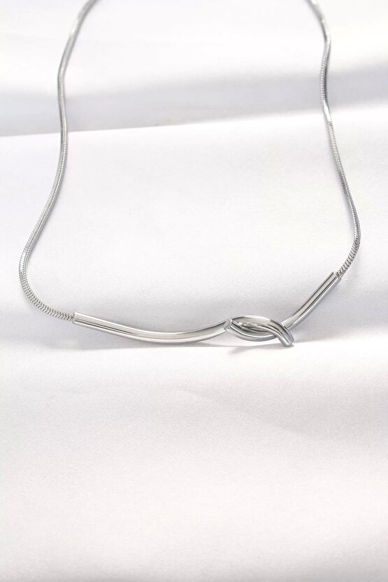 316L Çelik Silver Renk Kolye
