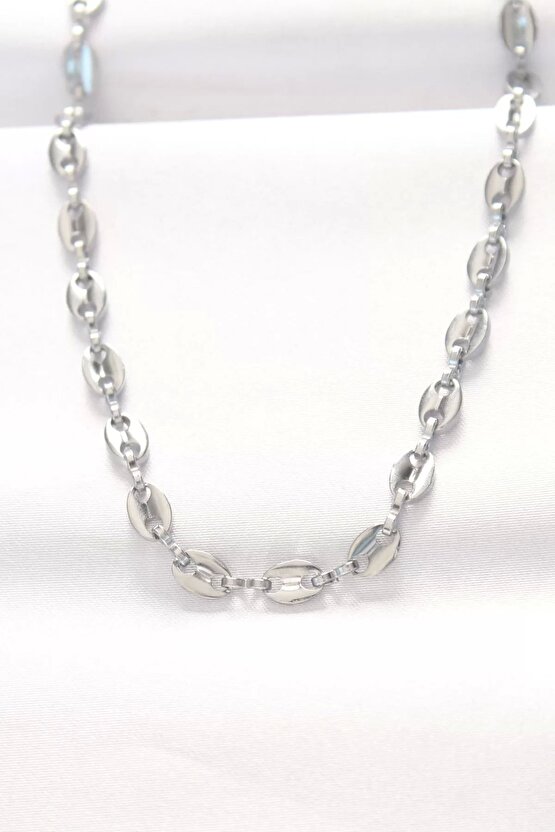 316L Çelik Silver Renk Gemici Zincir Kolye