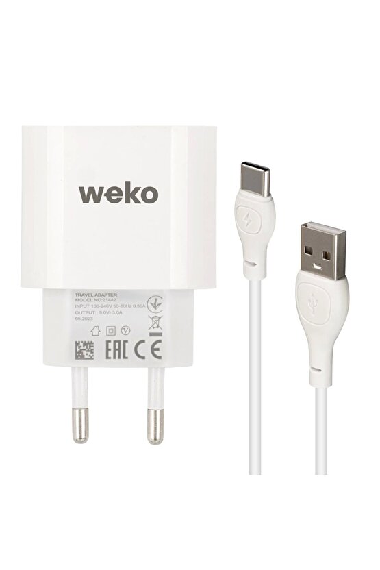 Wk-21442 Pdu Qc 3.0 Amper Şarj Başlık Adaptörü Type-c Kablo (NO:1) (4767)