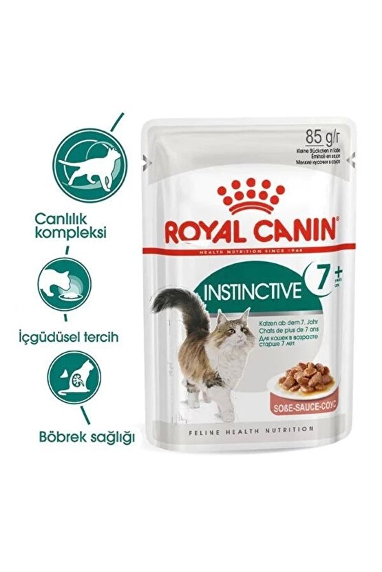 İnstinctive 7 Pouch Yaşlı Konserve Kedi Maması 85 gr