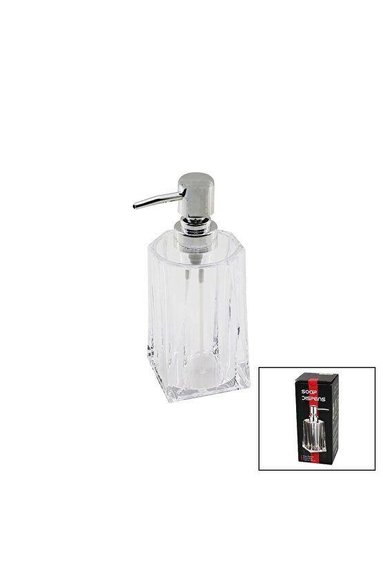 280ML - UZUN   ŞEFFAF - MİKA KRİSTAL  SIVI SABUNLUK (4767)