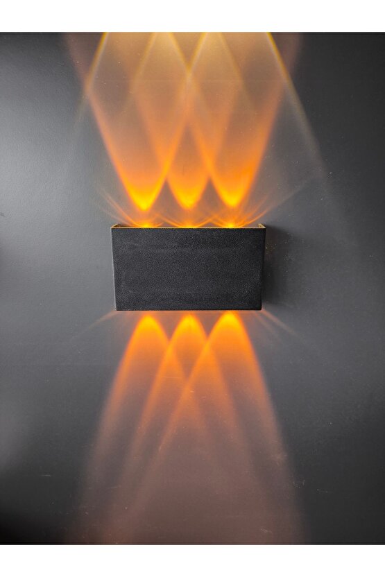 ÇİFT YÖNLÜ DEKORATİF DUVAR APLİK 12WATT AMBER RENK