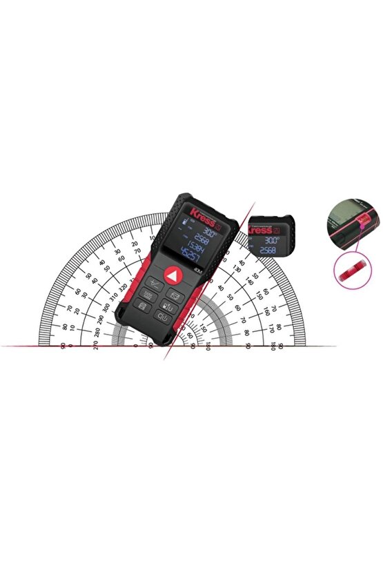 htsp KI200 40m Profesyonel Çok Fonksiyonlu Lazer Metre şmd al 1122015
