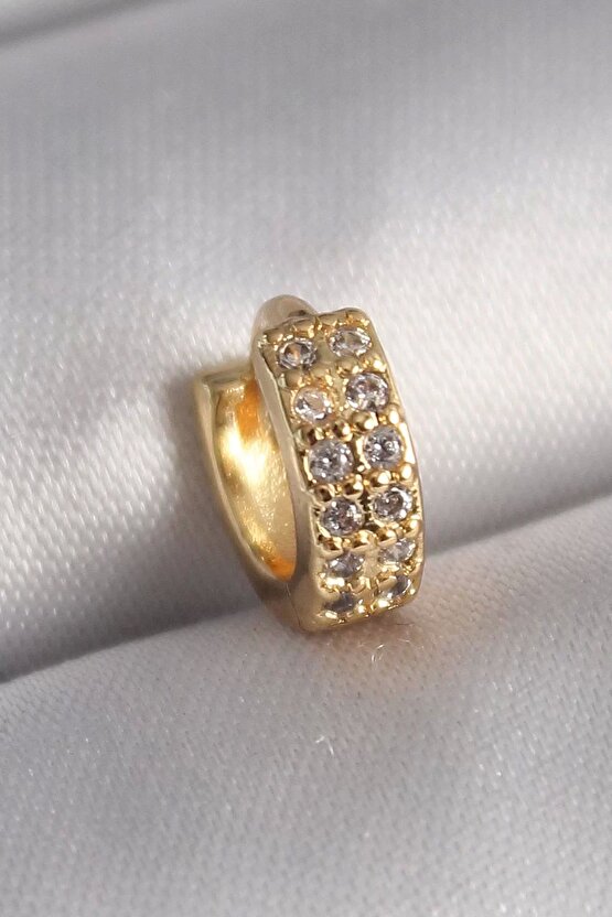 316l Çelik Gold Renk Zirkon Taşlı Tragus Piercing