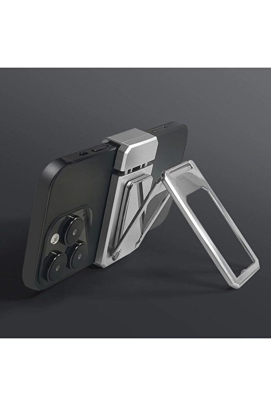 360 derece Dönen Tüm Telefon Tipleri İle Uyumlu Metal Telefon Standı Braket (4767)