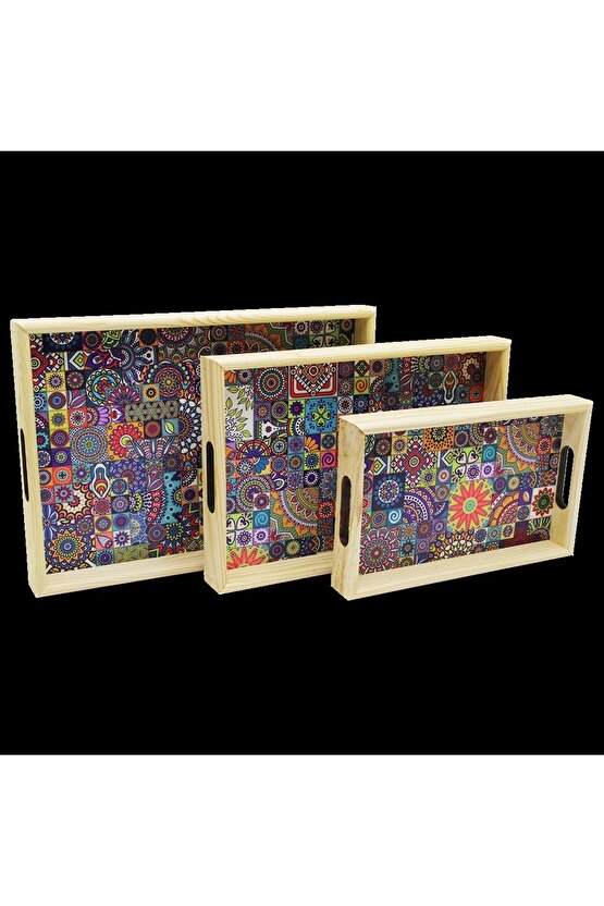 3 BOY AHŞAP TEPSİ DESENLİ ZEMİN 16X26 - 21X31 - 24X34CM (4767)