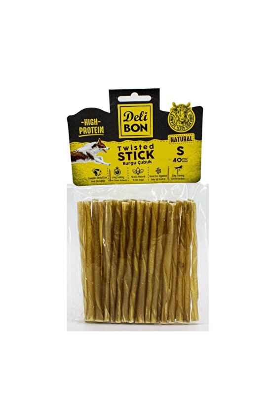Deri Burgu Çubuk Natural S Boy 40lı Paket