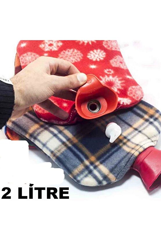 Sıcak Su Torbası 2 Litre Polar Kılıflı Termofor (4767)