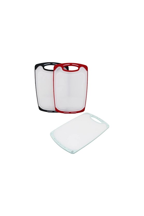 31X20CM  KÜÇÜK  PLASTİK  KESİM PANOSU  KAYMAZ SİLİKON KENARLIK - 10MM KALINLIK (4767)